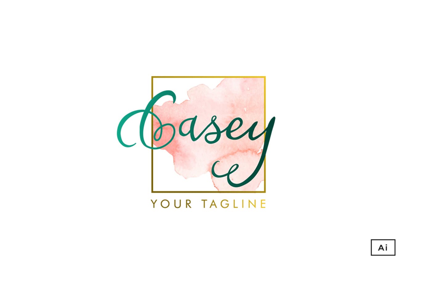 Casey Watercolor Logo
