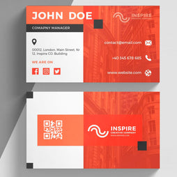 Warm Corporate Business Card